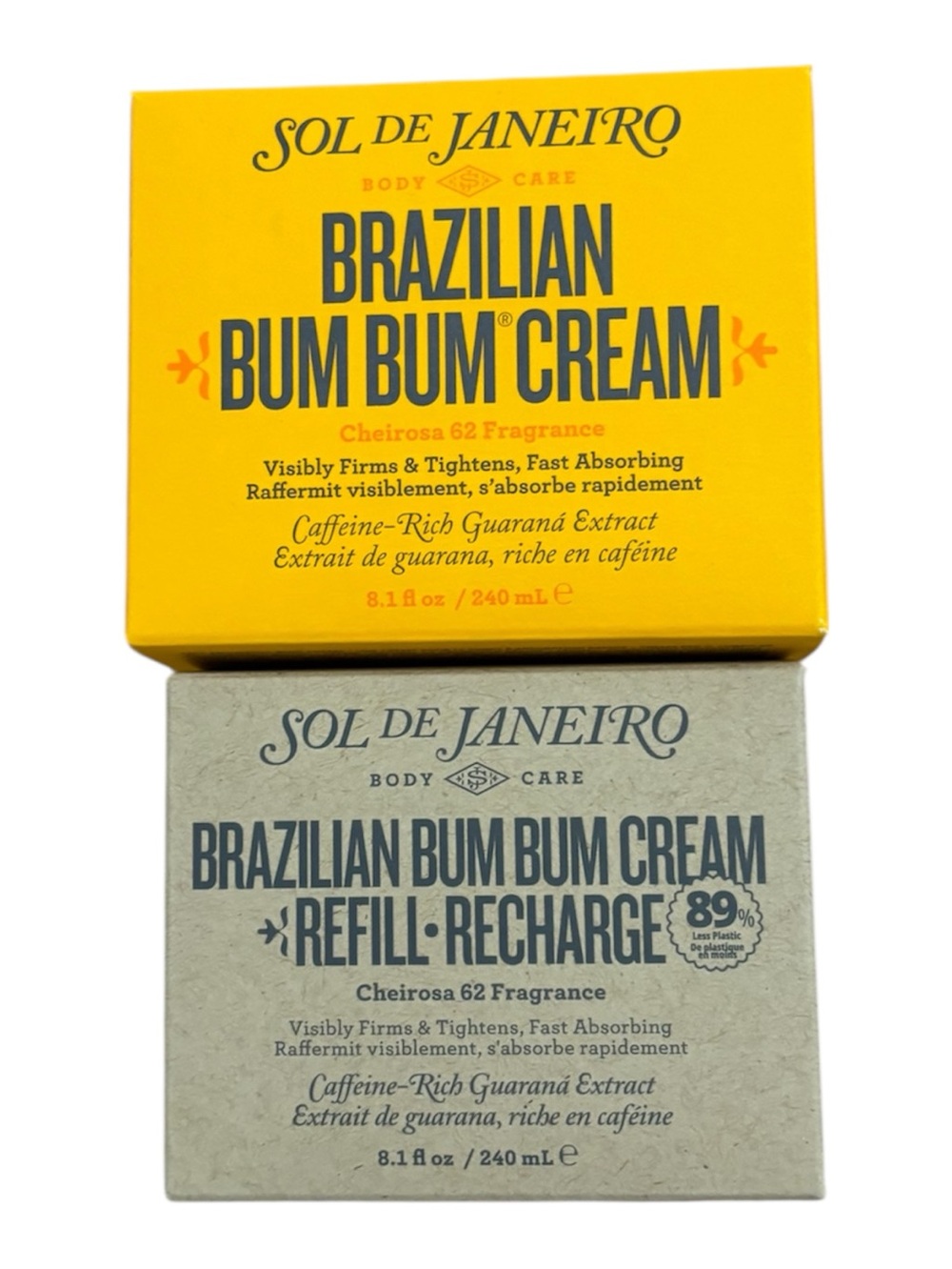 NIB Sol de Janeiro - Brazilian Bum Bum Cream 8.1 fl oz × 2